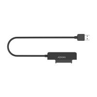 AISENS ASE-25A03B contenitore di unità di archiviazione Custodia per Disco Rigido (HDD) Nero 2.5'' Alimentazione USB