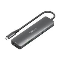 AISENS ASUC-6P024-GR replicatore di porte e docking station per laptop Cablato USB 3.2 Gen 1 (3.1 Gen 1) Type-C Grigio