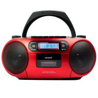 Aiwa BBTC-550RD Lettore CD portatile Nero, Rosso