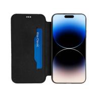 Akashi ALTF0CUI14PBLK custodia per cellulare 15,5 cm (6.1'') Custodia a libro Nero