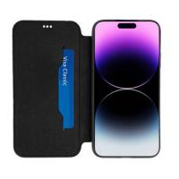 Akashi ALTF0CUI14PMXBLK custodia per cellulare 17 cm (6.7'') Custodia a libro Nero