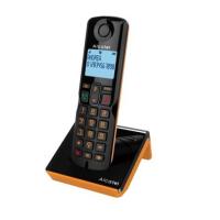 Alcatel S280 Telefono DECT Identificatore di chiamata Nero, Arancione