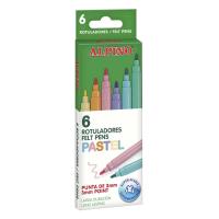 Alpino AR001004 marcatore Fine Multicolore 6 pz