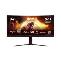 AOC G4 Gaming Monitor PC 86,4 cm (34'') 3440 x 1440 Pixel Nero, Rosso