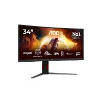AOC G4 Gaming Monitor PC 86,4 cm (34'') 3440 x 1440 Pixel Nero, Rosso, vedi immagine 20 di 36