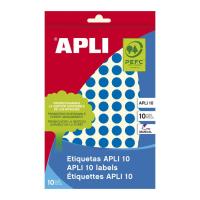 APLI 02731 etichetta autoadesiva Rotondo Permanente Blu 1008 pz