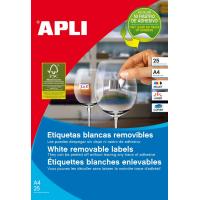 APLI 10199 etichetta per stampante Bianco Etichetta per stampante autoadesiva
