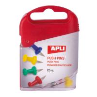 APLI 12349 Puntina&Chiodino Blu, Verde, Rosso, Giallo 1 pz