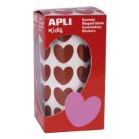 APLI 16731 etichetta autoadesiva Permanente Rosso