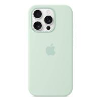 Apple Custodia MagSafe in silicone per iPhone 16 Pro – Acquamarina