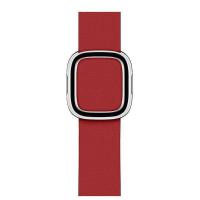 Apple MTQV2ZM/A accessorio indossabile intelligente Rosso Pelle