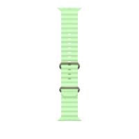 Apple Natural Titanium Finish Band Verde Fluoroelastomero, Titanio
