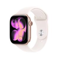 Apple Watch Series 11 GPS 46mm Cassa Alluminio Oro Rosa con Band Rosa Fard - M/L