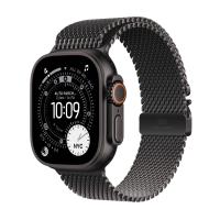 Apple Watch Ultra 3 GPS + Cellular 49mm Cassa Titanio Nero con Loop in maglia Milanese Titanio Nero - Small