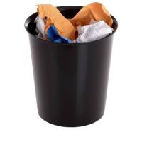 Archivo 2000 2001 NE bidone per la spazzatura 18 L Rotondo Polipropilene (PP) Nero