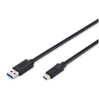 ASSMANN Electronic 1m USB 3.1 C - A 1m USB C USB A Male connector Male connector Nero cavo USB