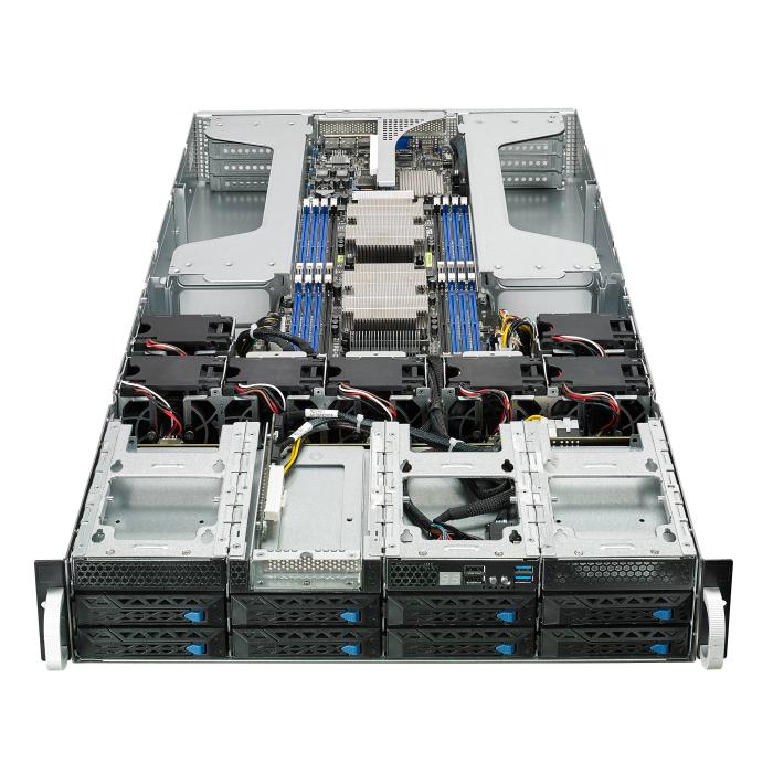ASUS ESC4000 G4 Intel® C621 LGA 3647 (Socket P) Armadio (2U) Nero, Argento — immagine 8 di 12