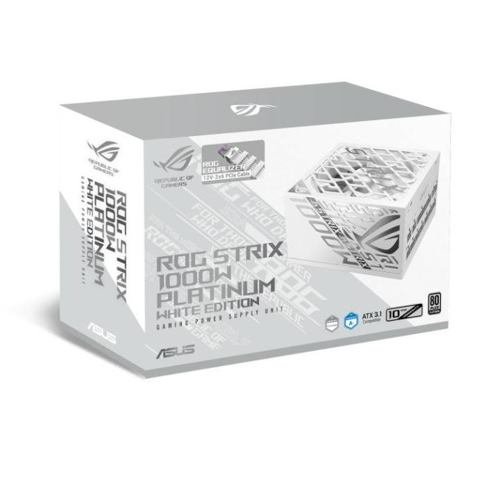 ASUS ROG -STRIX-1000P-GAMING-WHITE-E alimentatore per computer 1000 W 20+4 pin ATX ATX Bianco — immagine 23 di 24