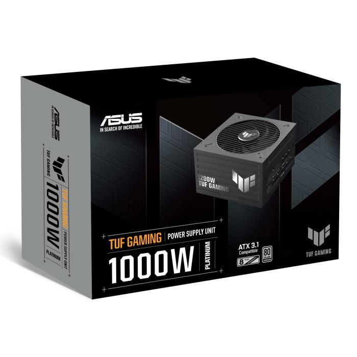 ASUS TUF-GAMING-1000P alimentatore per computer 1000 W 20+4 pin ATX Nero — immagine 22 di 26