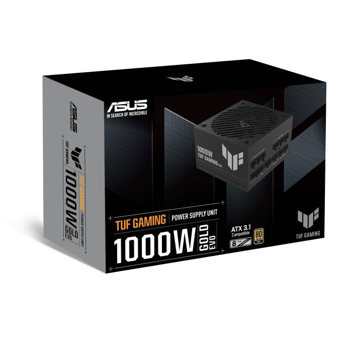 ASUS TUF Gaming 1000W Gold EVO alimentatore per computer 20+4 pin ATX ATX Nero — immagine 9 di 28
