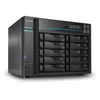 Asustor AS7110T server NAS e di archiviazione Desktop Intel® Xeon® 8 GB DDR4 180 TB HDD Nero