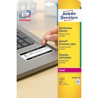 Avery L6145-20 etichetta autoadesiva Rettangolo con angoli arrotondati Permanente Bianco 800 pz
