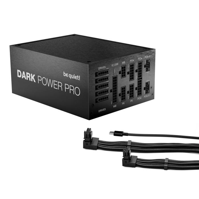 be quiet! Dark Power Pro 14 IO alimentatore per computer 1300 W 20+4 pin ATX ATX Nero — immagine 2 di 12