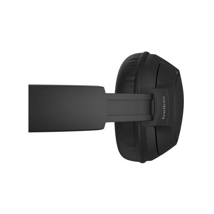 Belkin AUD009HQBK cuffia e auricolare Cuffie Wireless A Padiglione Musica e Chiamate USB tipo-C Bluetooth Nero — immagine 10 di 10