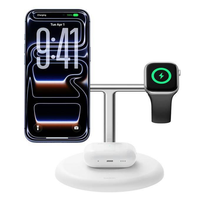 Belkin UltraCharge Smartphone, Orologio intelligente Bianco AC Carica wireless Ricarica rapida Interno — immagine 14 di 14