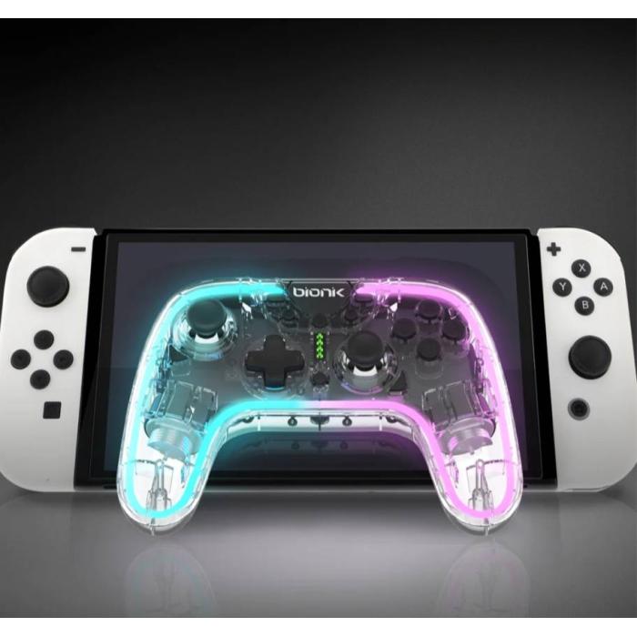 BIONIK NEOGLOW Trasparente RF Gamepad Android, Nintendo Switch, PC — immagine 11 di 14