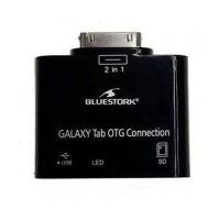 Bluestork BS-GAL-RDR/SD cavo di interfaccia e adattatore Samsung 30-pin USB 2.0/SD Card Nero
