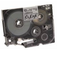 Brother Black on Clear Gloss Laminated Tape, 12mm TZ nastro per etichettatrice