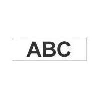 Brother Gloss Non-Laminated Labelling Tape - 12mm, Black/White TZ nastro per etichettatrice
