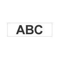 Brother Gloss Non-Laminated Labelling Tape - 18mm, Black/White TZ nastro per etichettatrice