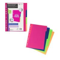 CARCHIVO 49050499 intercalare Indice a linguetta vuota Polipropilene (PP) Colori assortiti