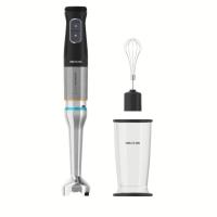Cecotec 03973 frullatore Frullatore ad immersione 1500 W Nero, Acciaio inox