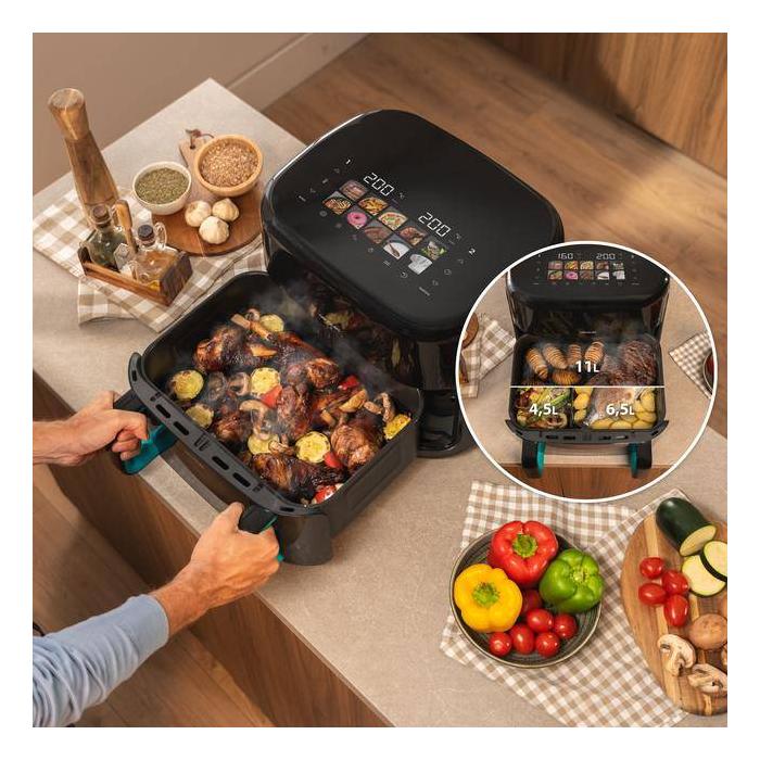 Cecotec Cecofry&Grill Smokin'Prime 11000 Singolo 11 L Indipendente 2800 W Friggitrice ad aria calda Nero — immagine 25 di 28