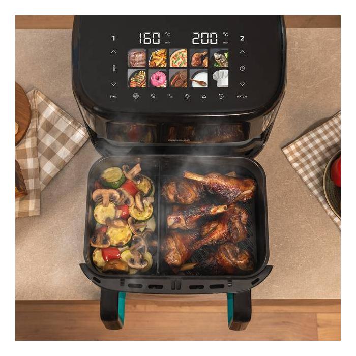 Cecotec Cecofry&Grill Smokin'Prime 11000 Singolo 11 L Indipendente 2800 W Friggitrice ad aria calda Nero — immagine 23 di 28