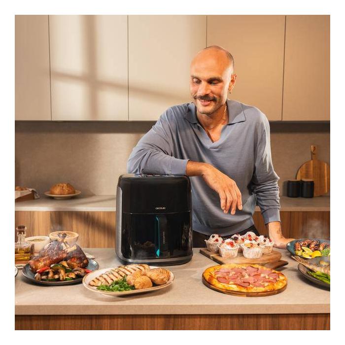 Cecotec Cecofry&Grill Smokin'Prime 4500 Singolo 4 L Indipendente 1900 W Friggitrice ad aria calda Nero — immagine 6 di 28