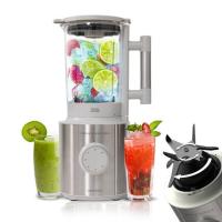 Cecotec Grand Katana 2700MAX Total Destroy W 1,8 L Frullatore da tavolo 2700 W Grigio, Acciaio inox, Trasparente