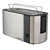 Comelec TP 1727 tostapane 2 fetta/e 1400 W Nero, Acciaio inox