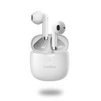 CoolBox AURICULARES BLUETOOTH CON MICROFONO TWS-01 BLANCO Cuffie True Wireless Stereo (TWS) In-ear Musica e Chiamate Bianco