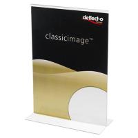Deflecto 47901 stand informativo e supporto per brochure Supporto per segnale A5 Polistirene (PS) Trasparente