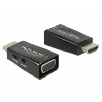 DeLOCK 65901 adattatore per inversione del genere dei cavi HDMI A VGA & 3.5 mm Audio Nero