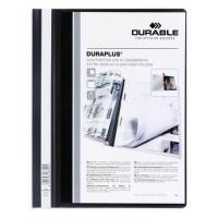 Durable Duraplus cartellina con fermafoglio Nero