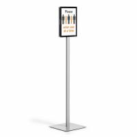 Durable INFO STAND BASIC A4 1 ST 501257 (501257) Stand informativo Metallo, Plastica Grigio