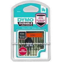 DYMO D1 - Durable Etichette - nero su arancio - 12mm x 3m