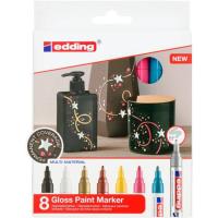 Edding 750 Nero, Rame, Oro, Azzurro, Rosa, Argento, Bianco, Giallo 8 pz