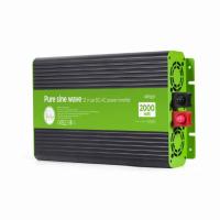 EnerGenie EG-PWC-PS2000-01 adattatore e invertitore Auto 2000 W Nero, Verde, vedi immagine 1 di 8