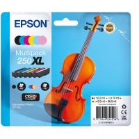 Epson 250XL Violin Claria Photo HD cartuccia d'inchiostro 6 pz Originale Resa elevata (XL) Nero, Ciano, Ciano chiaro, Magenta chiaro, Magenta, Giallo